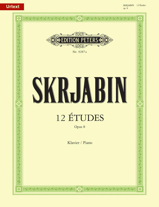 Scriabin 12 Etudes op8 Pno PET
