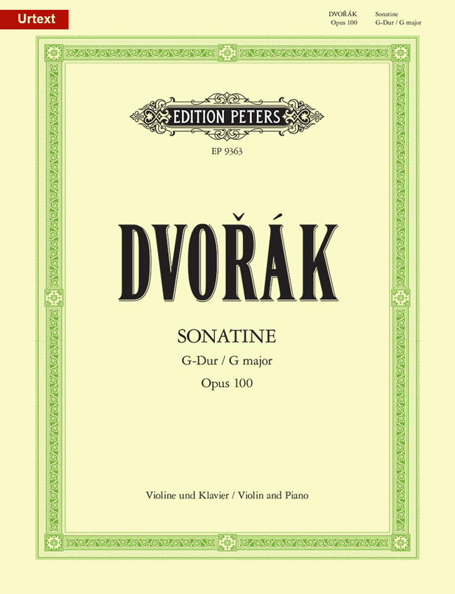 Dvorak Sonatine G Op100 Vln PET
