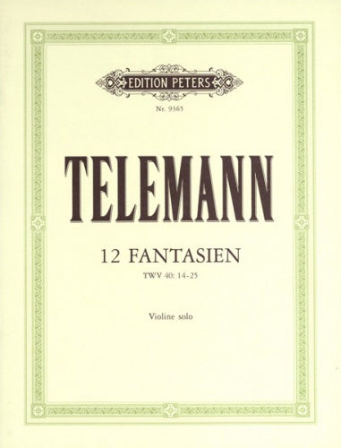 Telemann 12 Fantasias Vln PET