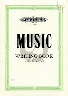 Manuscript Music Writing Book 12st48pgs