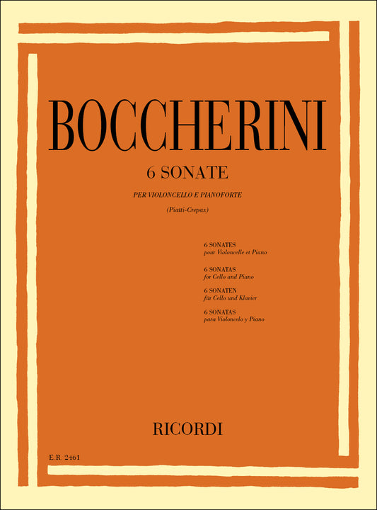 Boccherini 6 Cello Sonatas RIC