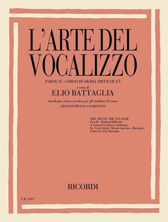 LArte Del Vocalizzo Pt2 Mezzo RIC