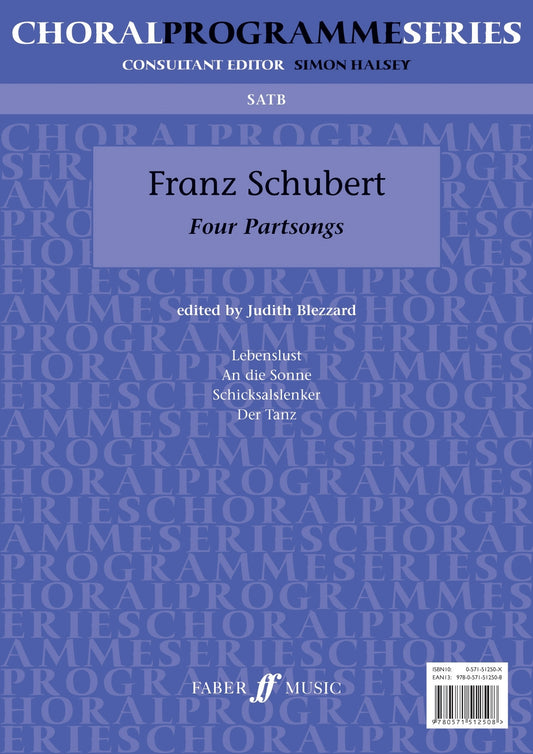 Schubert Four Partsongs SATB FM