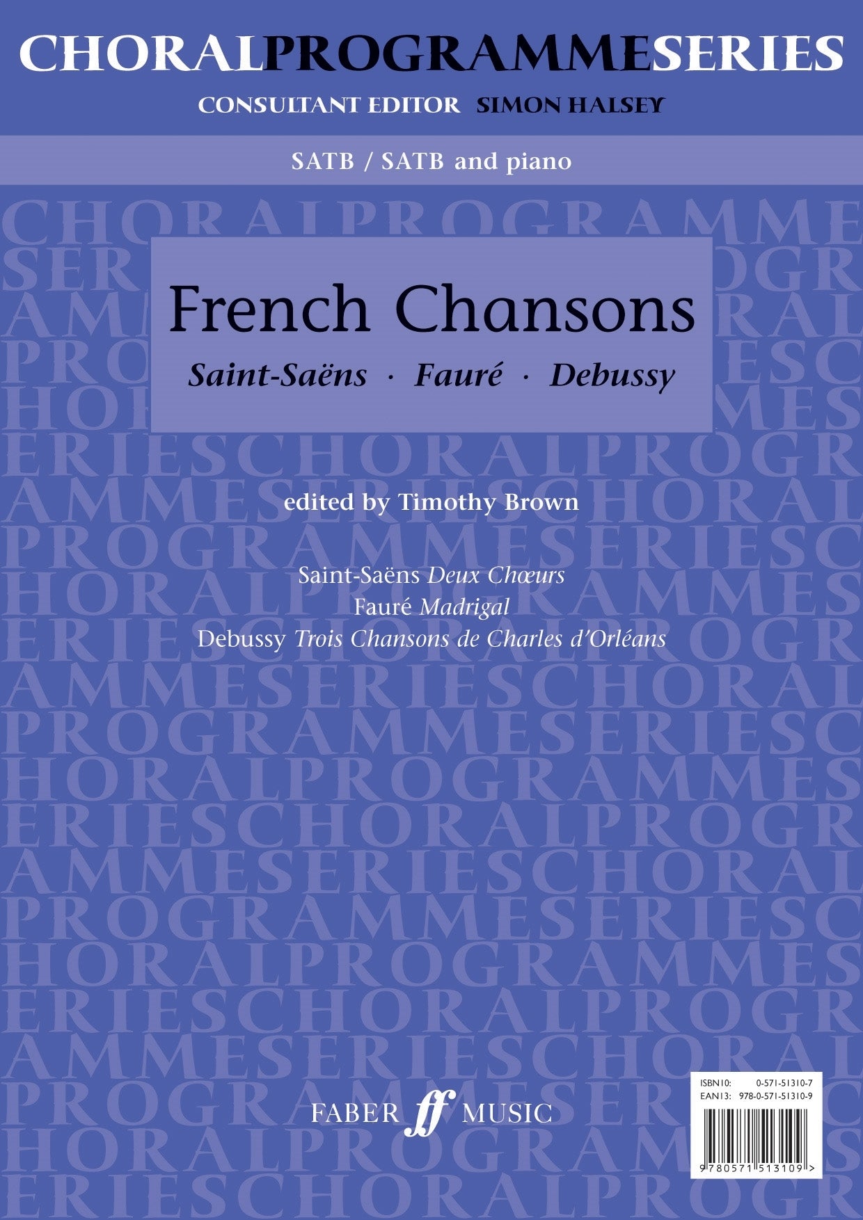 French Chansons SATB Brown FAB