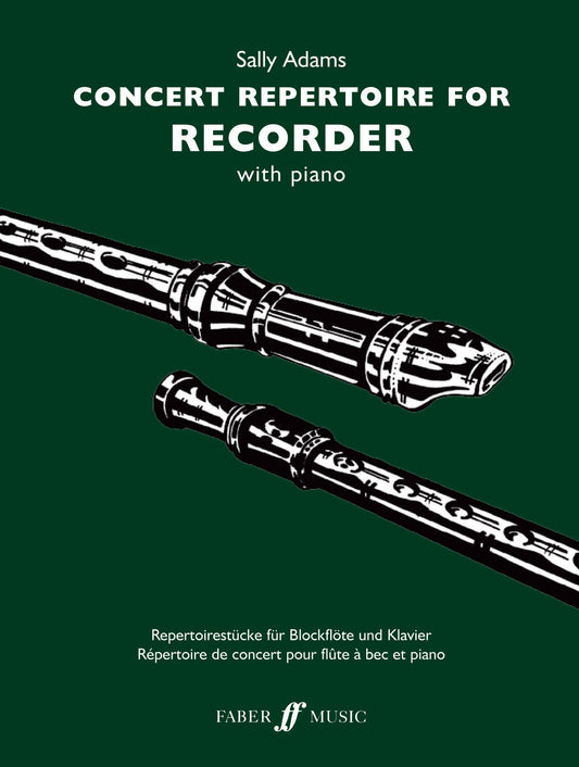 Concert Repertoire for Recorder Adams FM Green