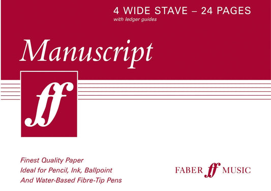 Manuscript A5 4 wide stave 24 pg FM