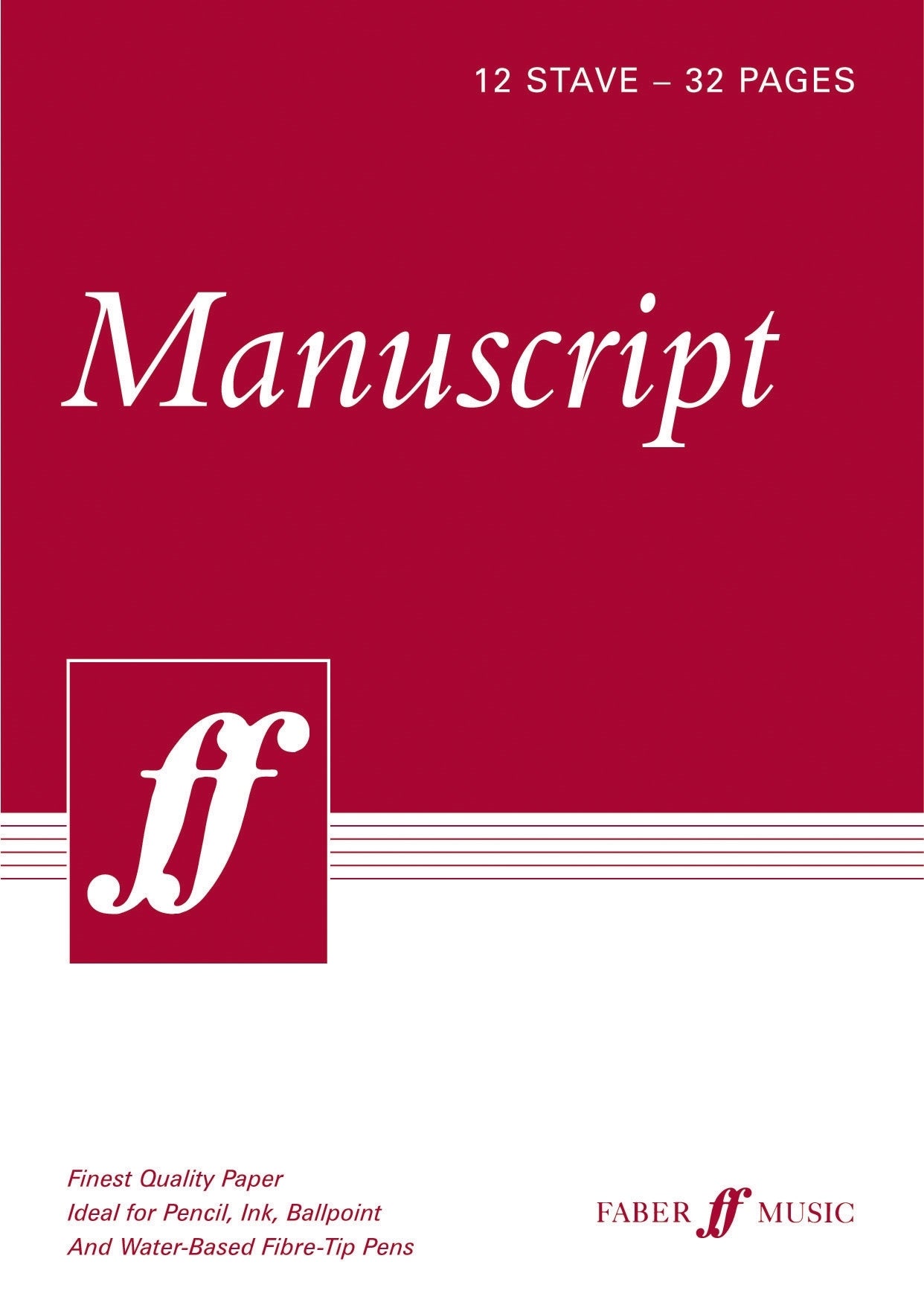 Manuscript A4 12St 32pp White Bk FM