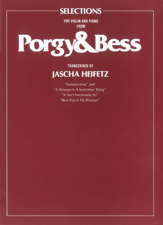 Porgy & Bess Selections Vln Pno Heifetz