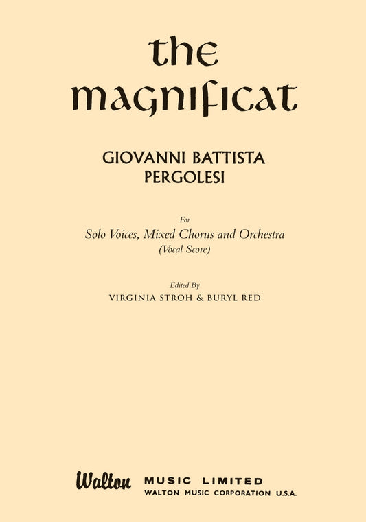 Pergolesi The Magnificat v/s IMP