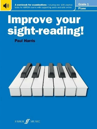 Improve Your Sight-Reading! Piano Grade 1 Harris blue NEW