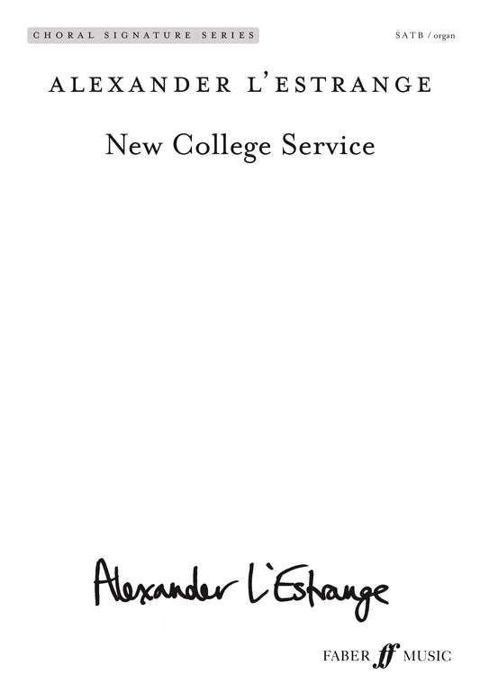 LEstrange New College Service SATB FM