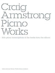 Armstrong Craig Piano Works
