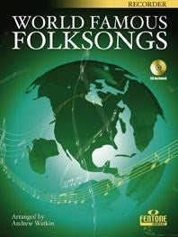 World Famous Folk Songs Recorder bk/cd