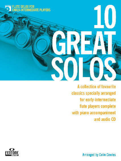 10 Great Solos Flute Cowles Bk+CD FEN