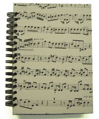 Notebook Hardbk A6 Sheet Music Handmade