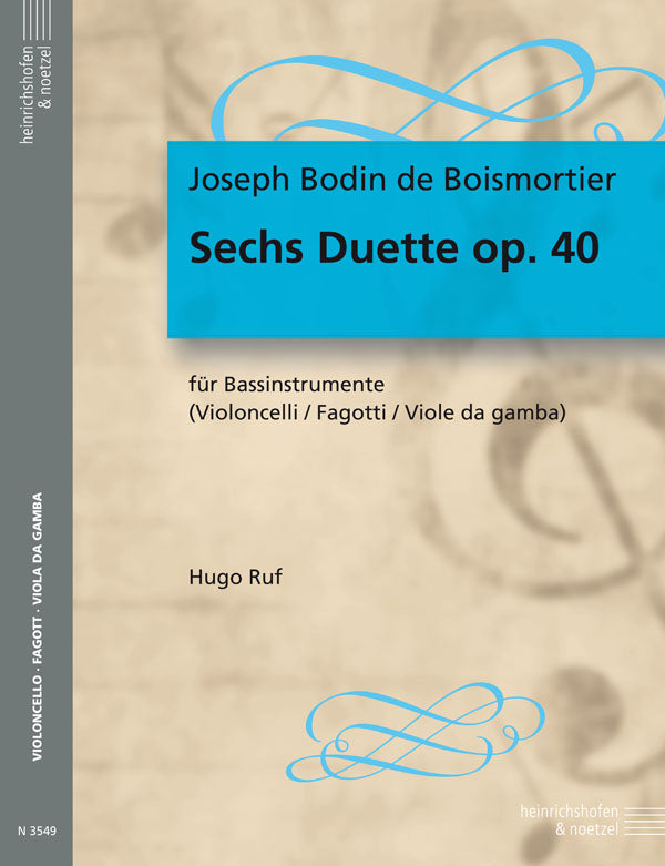Boismortier 6 duets 2 Bsn/Vc op 40