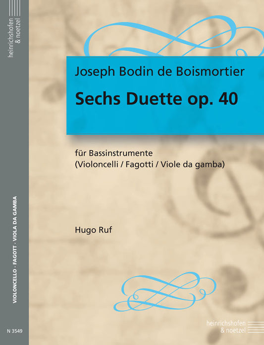 Boismortier 6 duets 2 Bsn/Vc op 40