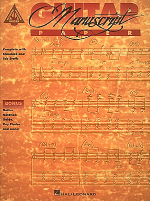 Guitar Manuscript Paper HL DEH