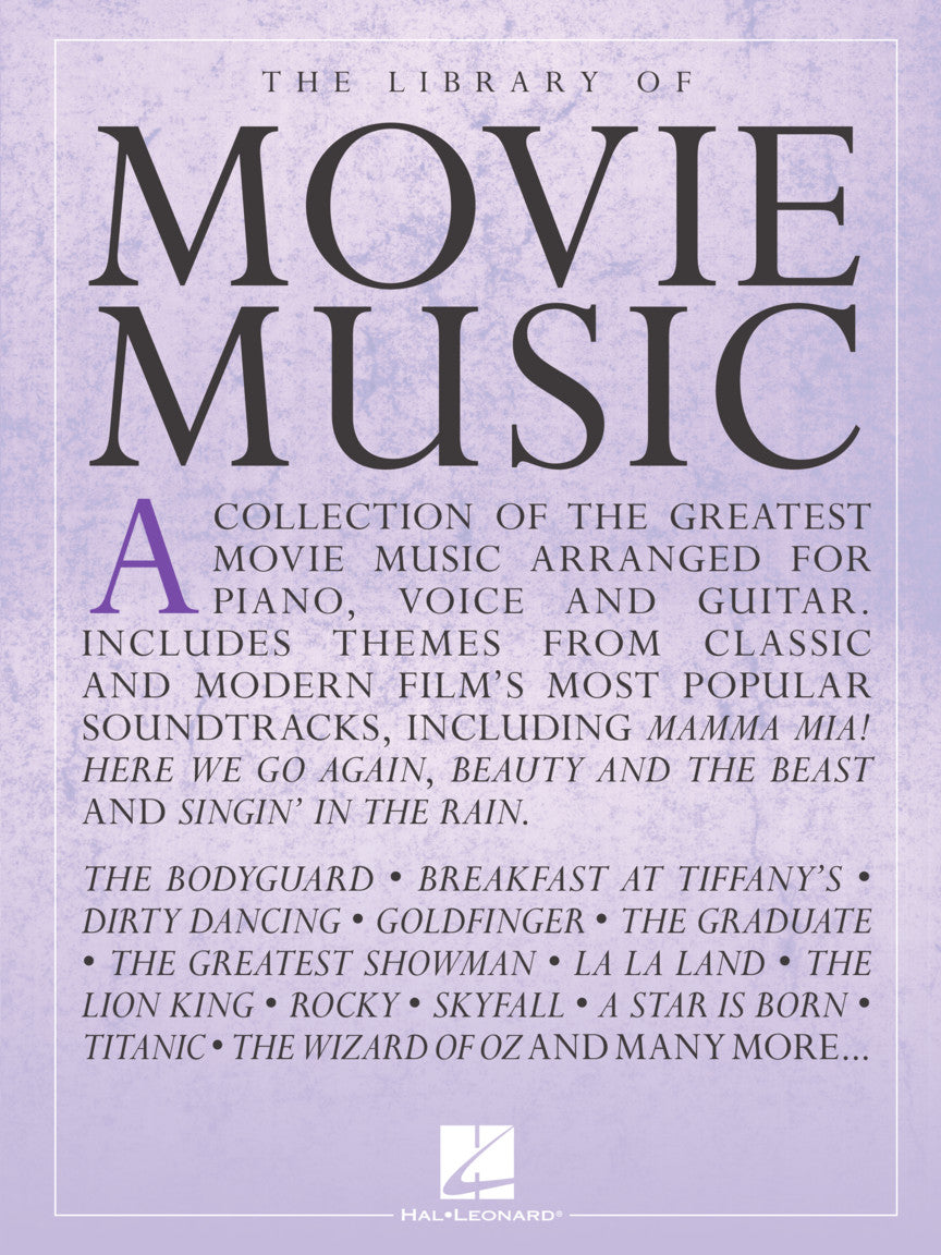 Library of Movie Music ~ Piano-Vocal-Guitar