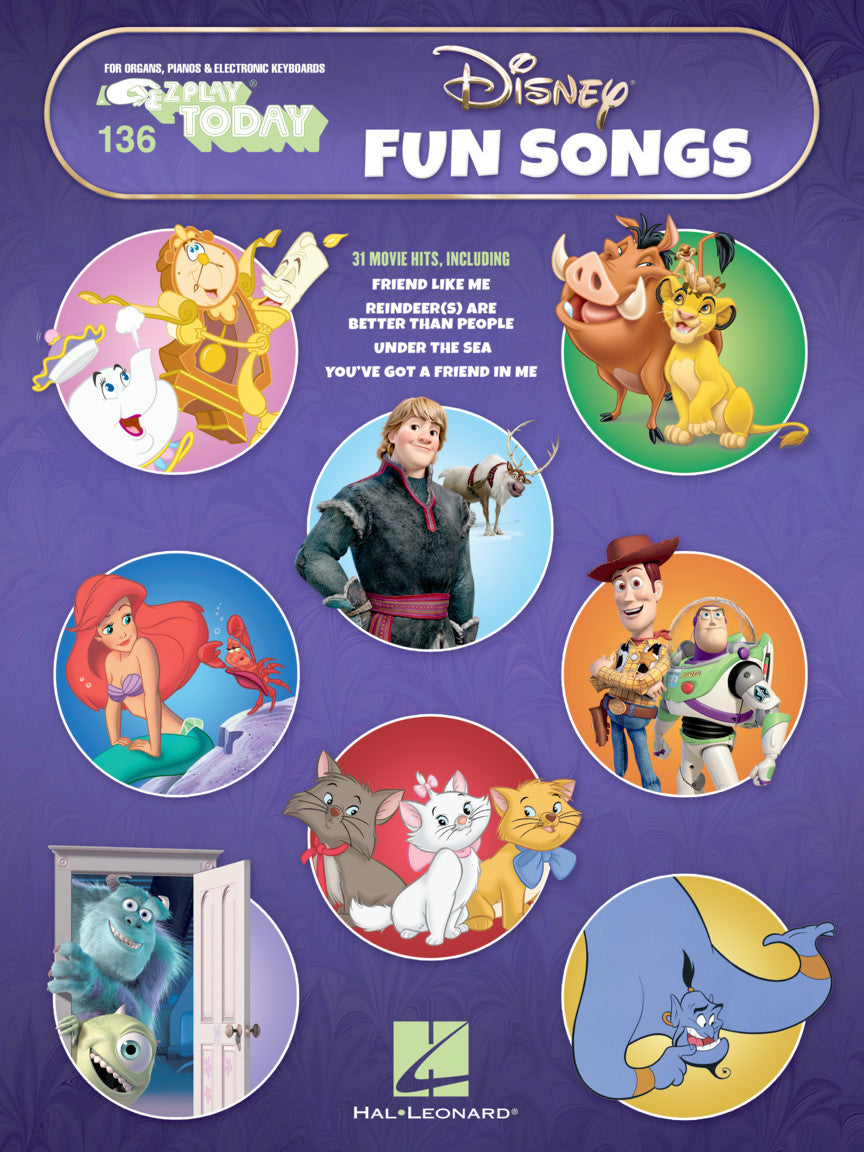 Disney Fun Songs Pno EZ136