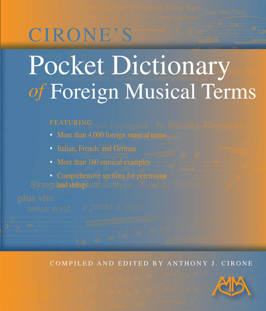 Cirones Pocket Dictionary of Musical T