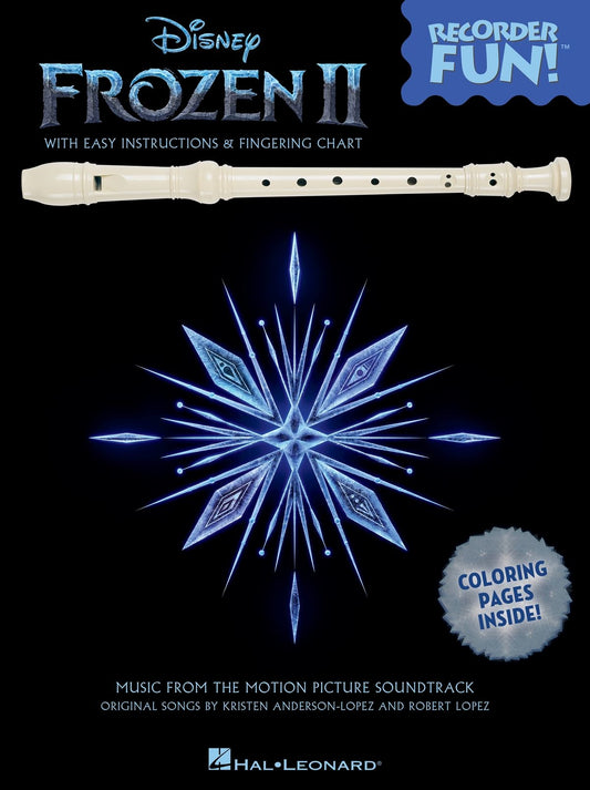 Frozen 2 Recorder Fun w/Colouring