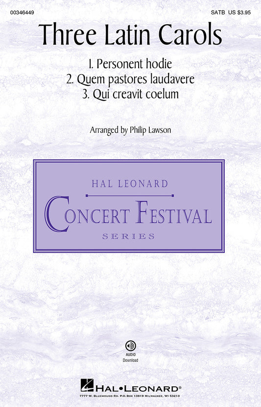 Three Latin Carols SATB and Pno HL arr