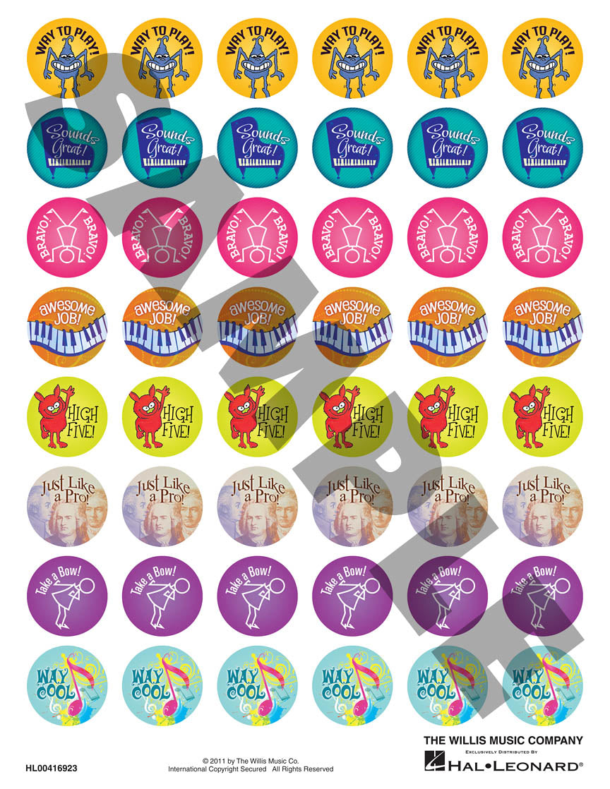 Stickers Piano Achievement HL