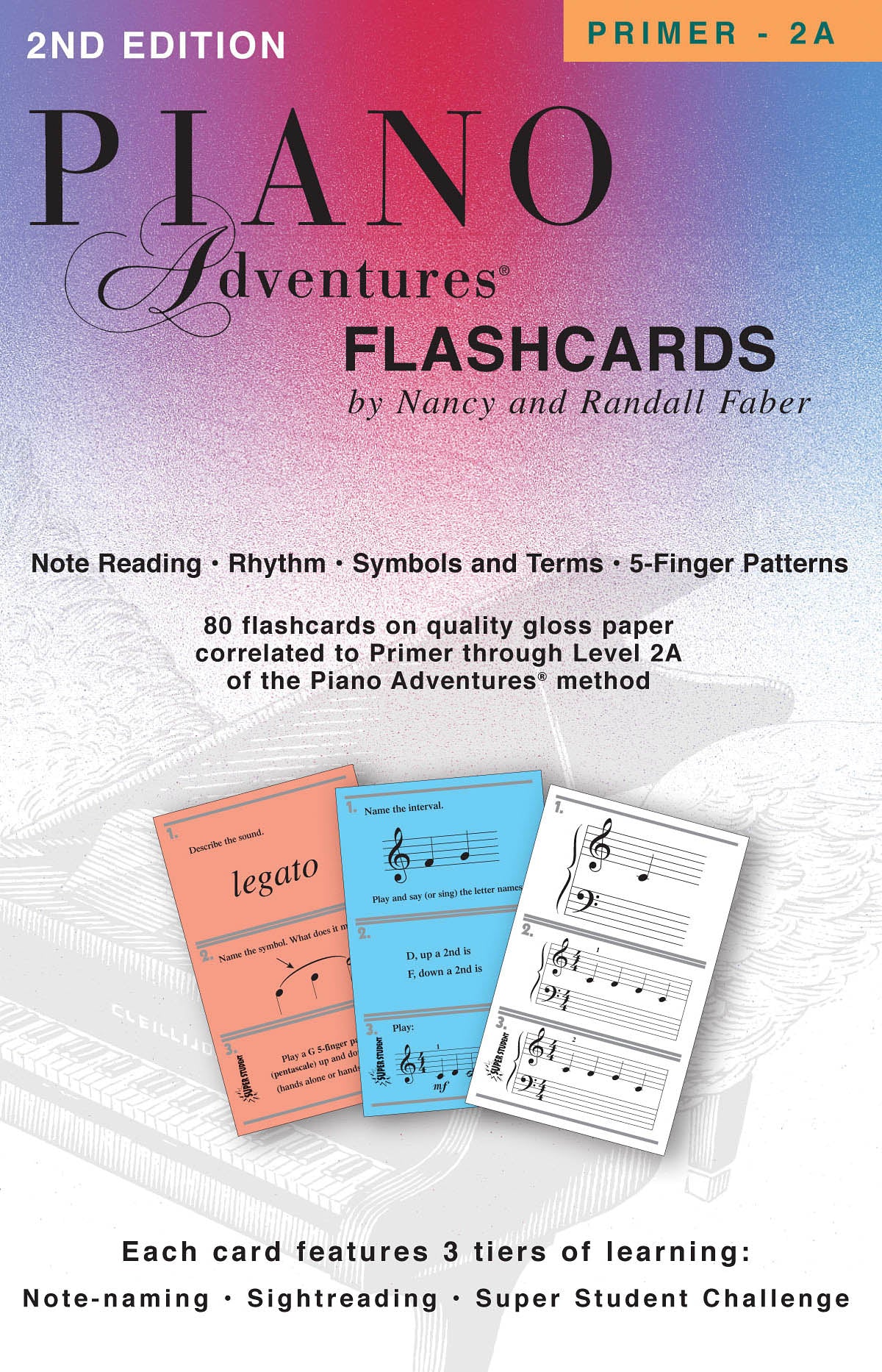 Piano Adventures Flashcards Primer 2A