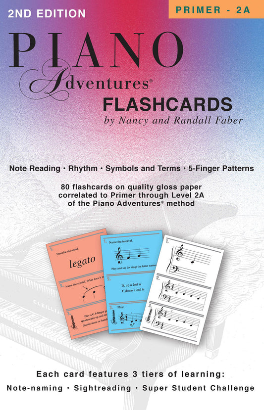 Piano Adventures Flashcards Primer 2A