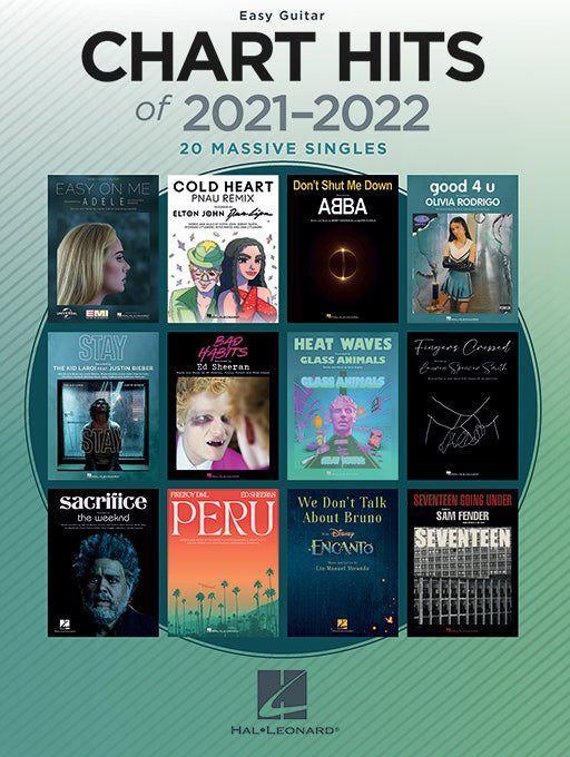 Chart Hits of 2021-22 Easy Guitar