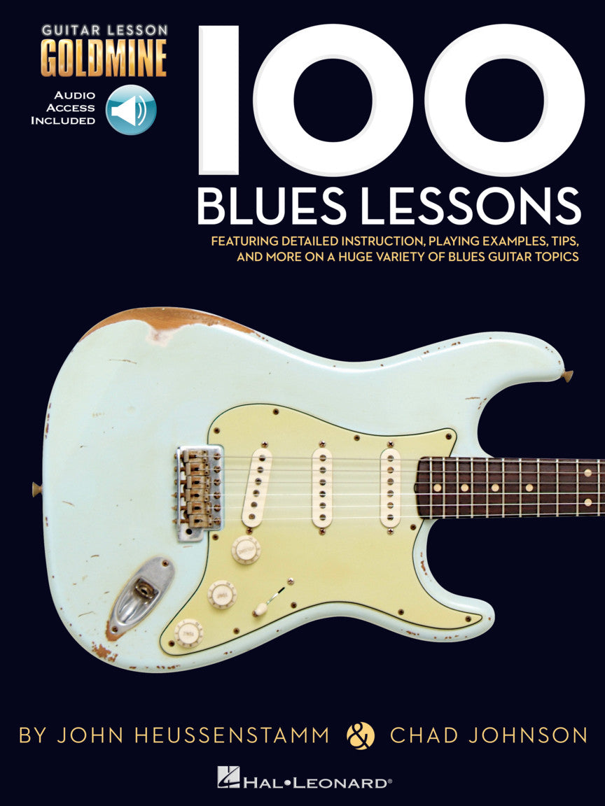 100 Blues Lessons Gtr Bk+2CD HL