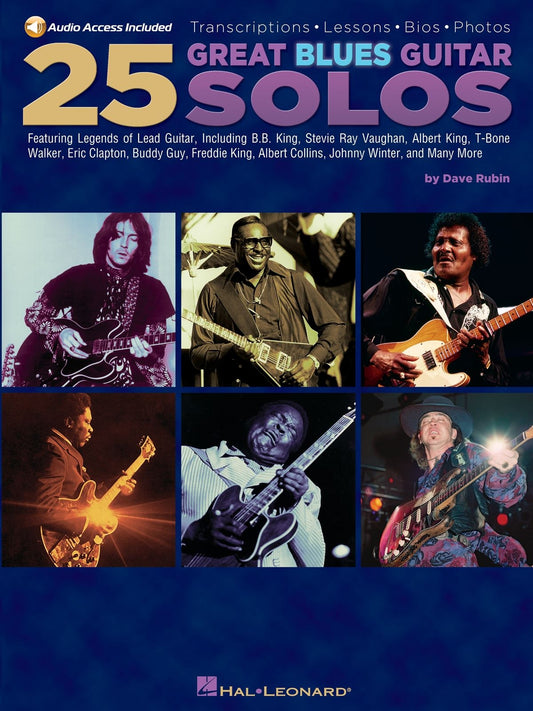 25 Great Blues Guitar Solos +CD Rubin H