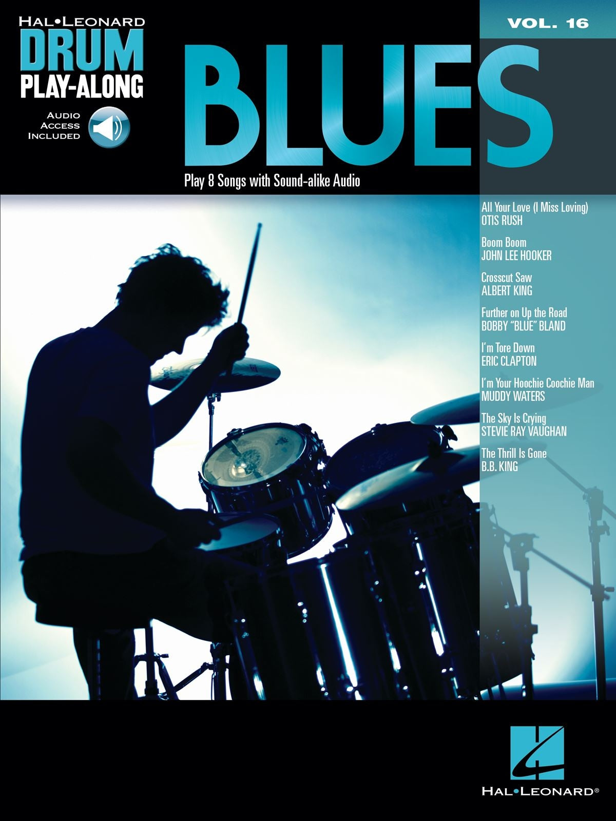 Play Along Drum Blues Vol 16 HL Bk+CD