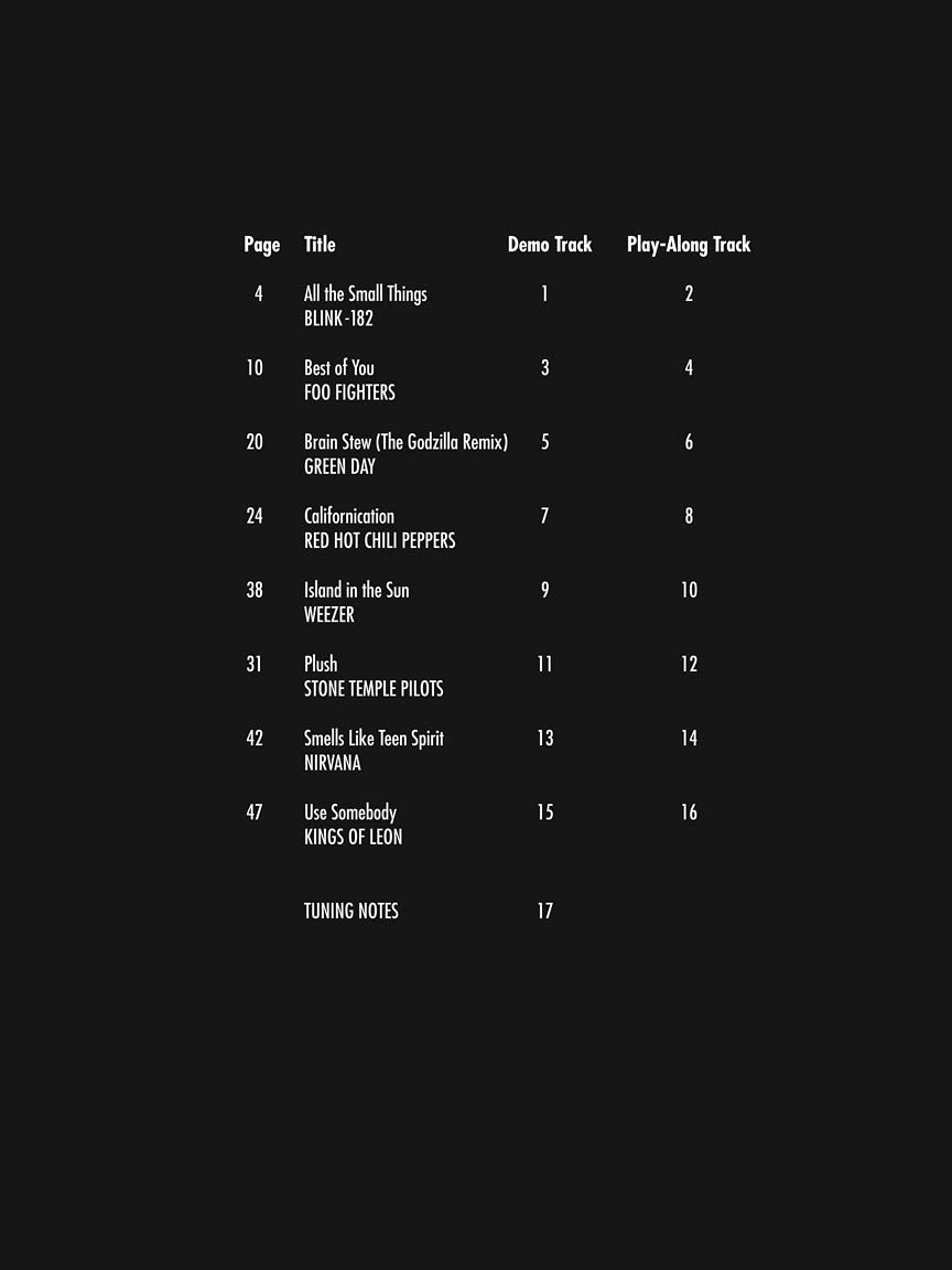 Easy Gtr Play-Along Rock Hits Vol3 Bk+C