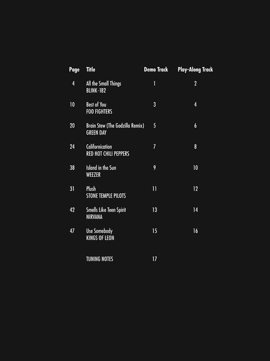 Easy Gtr Play-Along Rock Hits Vol3 Bk+C
