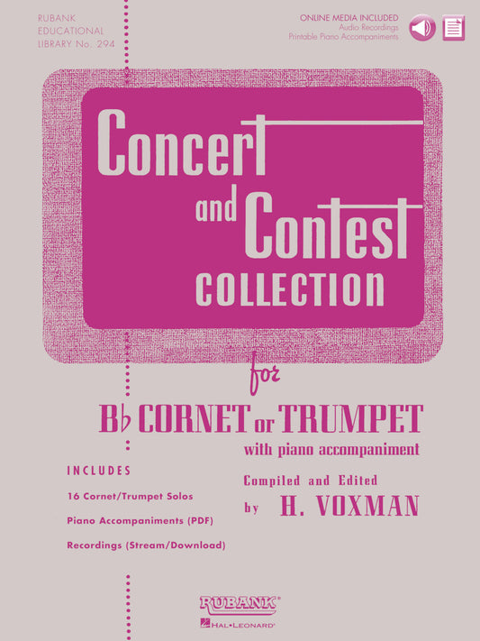 Concert and Contest Coll Tpt&Pno Bk+CD