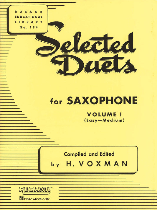 Selected Duets Sax Vol1 Voxman Easy-Med