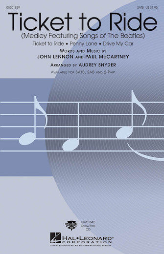 Ticket to Ride SATB Lennon+McCartney HL