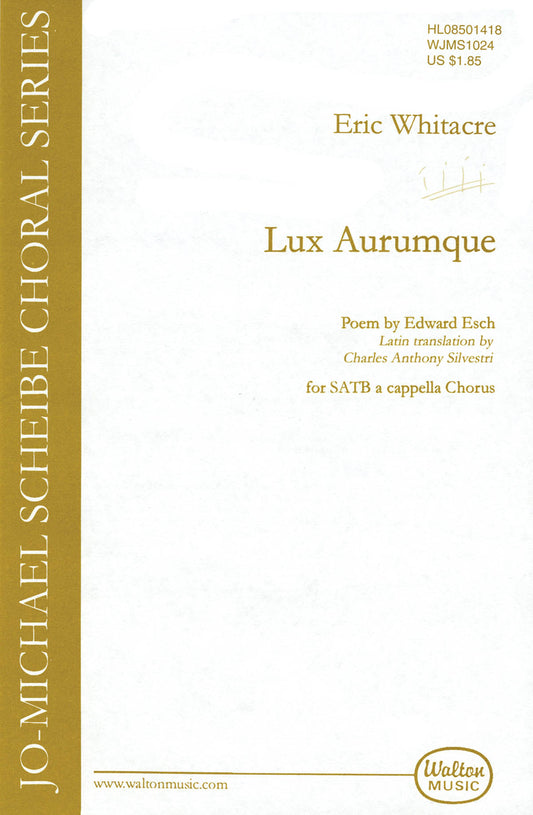 Whitacre Lux Aurumque SATB Div