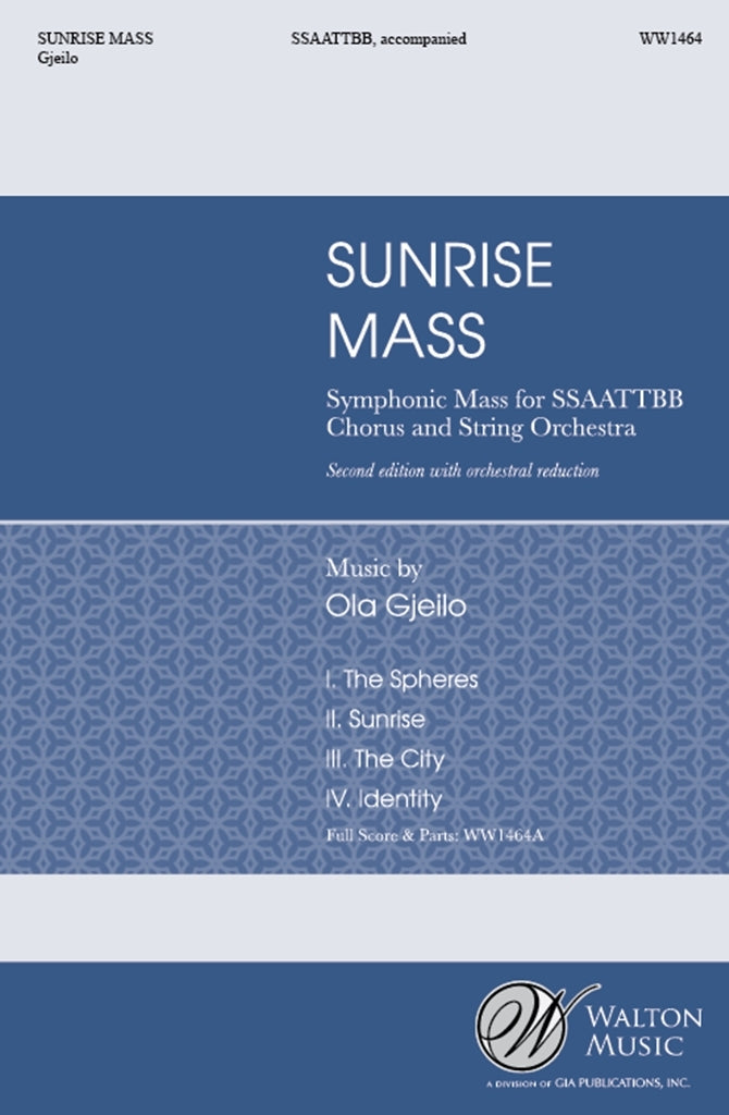 Gjeilo Sunrise Mass SSAATTBB V/S