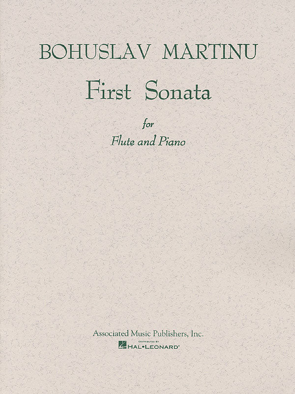 Martinu First Sonata Flt&Pno GS HL