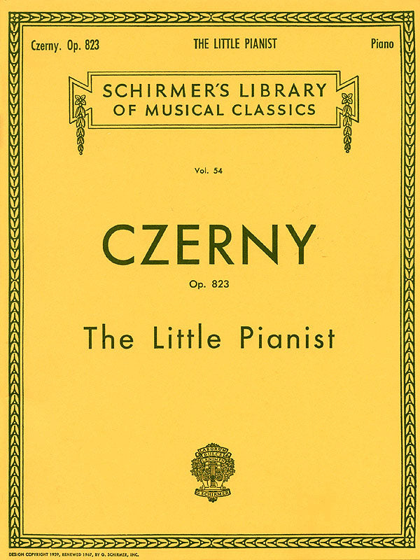 Czerny Little Pianist Op823 Vol54 GS