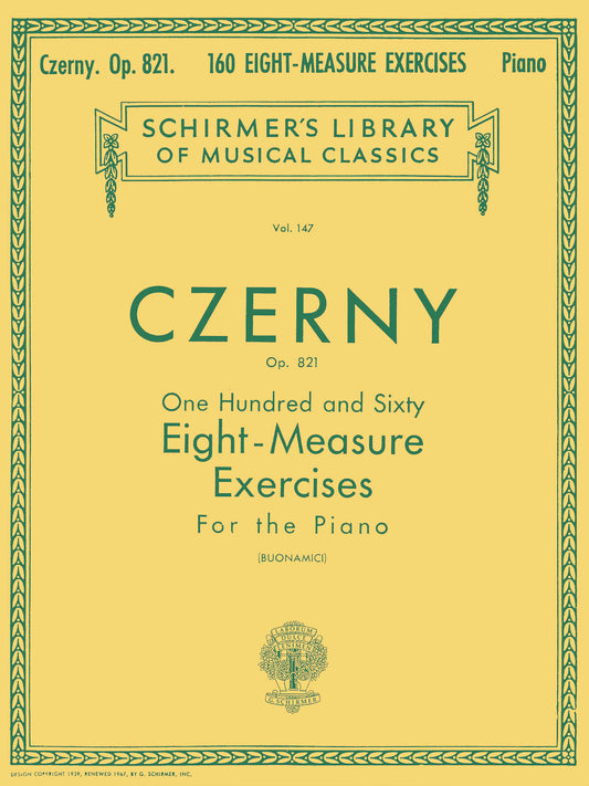 Czerny 160 8-Measure Exercs Op821 PF GS