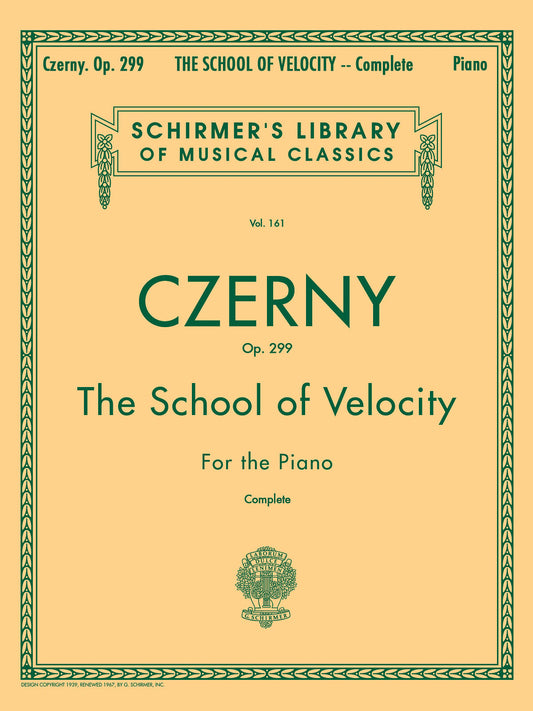Czerny School of Velocity Op299 Pno GS