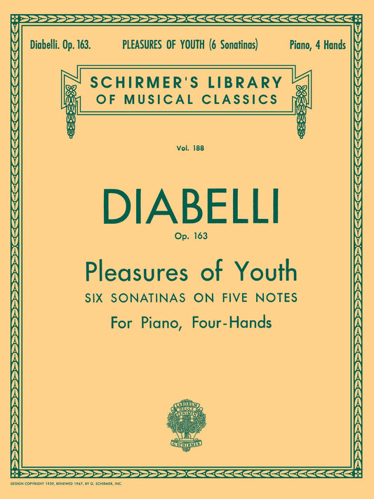 Diabelli Pleasures Youth Op163 Pno Duet