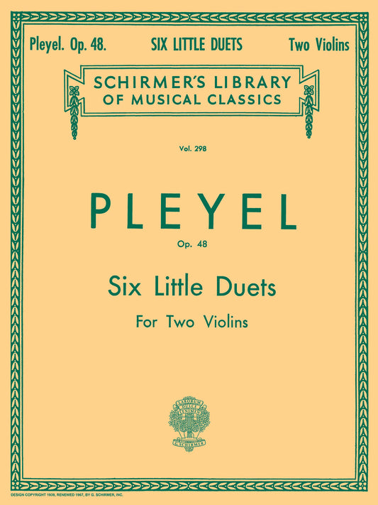 Pleyel Six Little Duets Vln Op48 GS