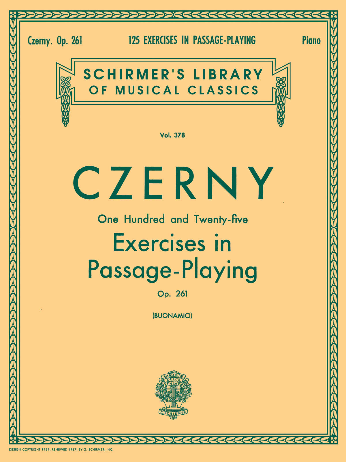 Czerny 125 Exs Pssge Plyng Op261 Pno GS