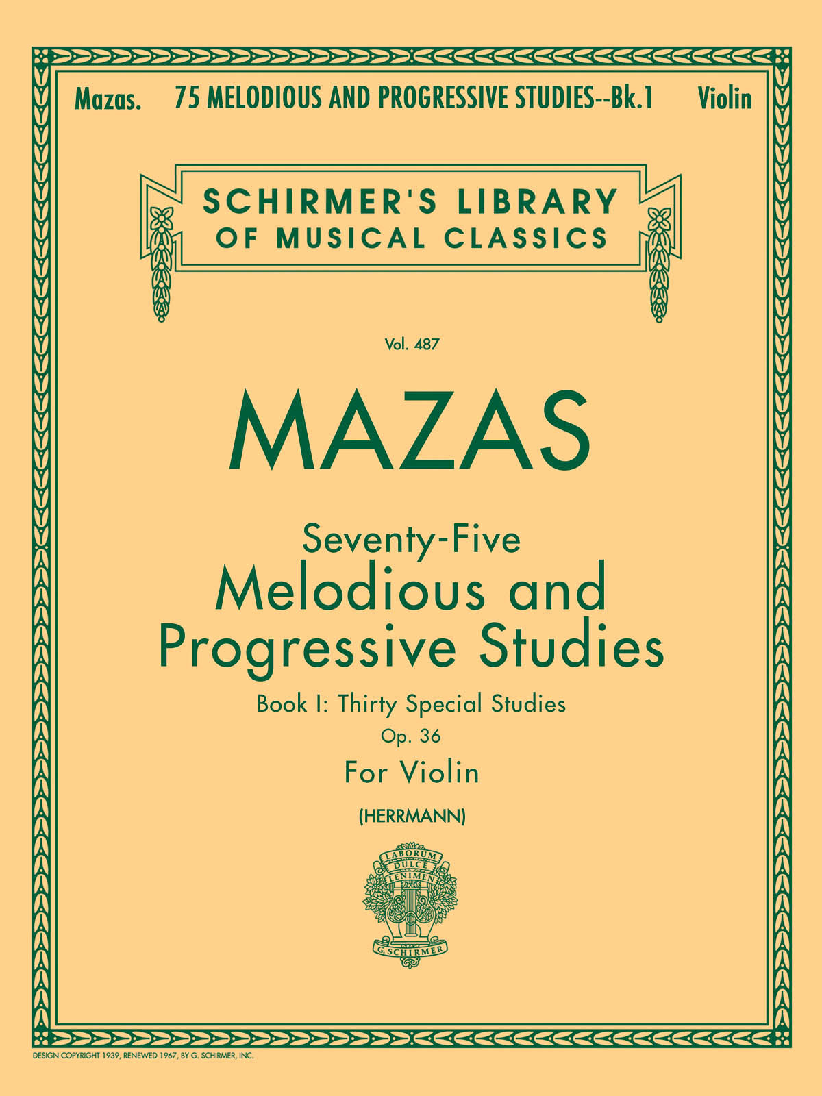 Mazas 75 Melodious/Prog Stds Bk1 Vln GS