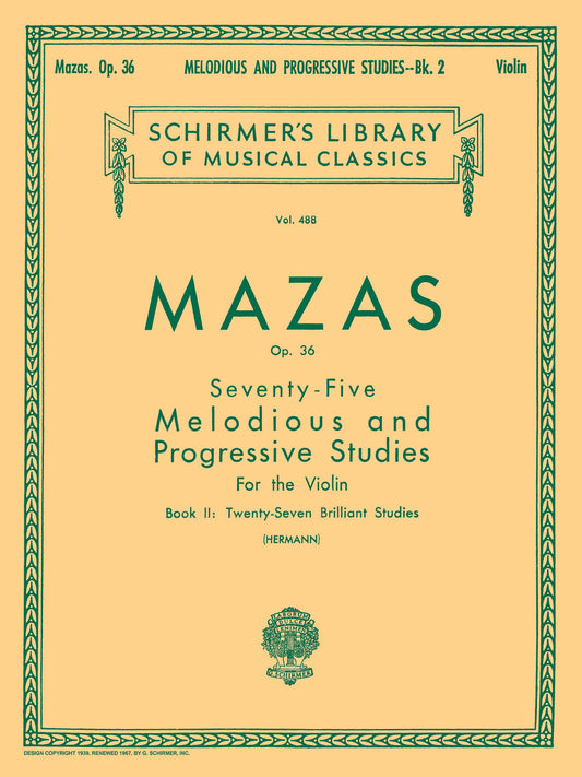 Mazas 75 Mel/Prog Studies Bk 2 GS